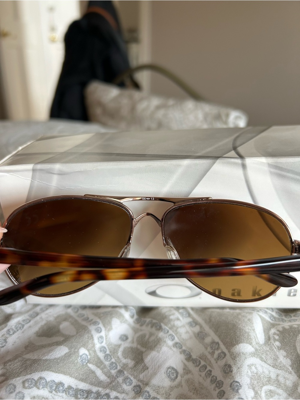 Oakley Tiebreaker Rose Gold Aviator Sunglasses - Picture 3 of 4